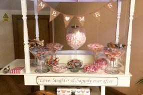 Illuminated Sweet Cart with Sweets / Jars / Scoops / Bags