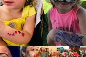 Glitter and face painting