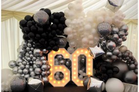 60th Bday party set up