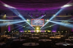 Lighting, Sound, Video, PA System, Staging, Event management, Celebrity Just Dance, Lighting Design