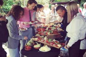 The Anitpasti Being Served From Our Wedding Menu