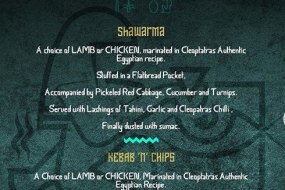 Cleopatra's Kitchen Street Food Catering Profile 1