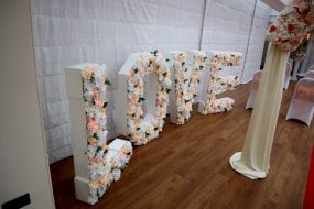 Harmony Event Decorations Flower Letters & Numbers Profile 1