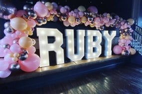 Special Moments Events  Hire  Light Up Letter Hire Profile 1