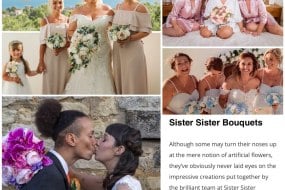 Artificial wedding bouquets