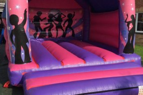 Pink & Purple Disco Bouncy Castle