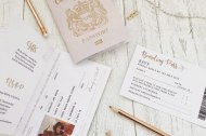 Wedding Passport and Boarding Pass Invites
