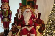 Santa Claus on his chair