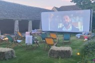 bespoke big garden cinema screen