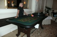 Full size roulette tables and wheels for hire