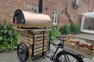 Wood fired pizza tricycle