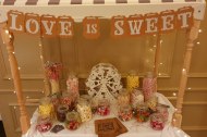 Our first Sweet Cart hire for a wedding!