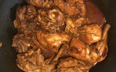 Brown stew chicken 