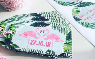 Tropical Tags and Stickers