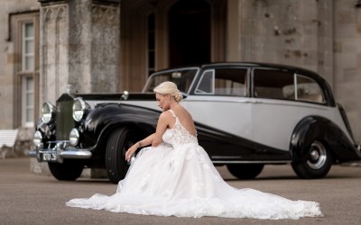 Beautiful Bride with Rolls Royce 