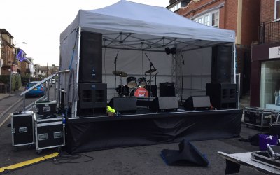 16ft x 12ft Stage with Gazebo Roof