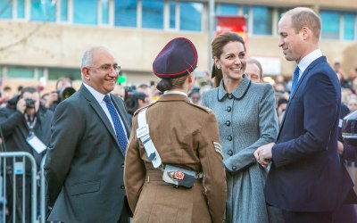 Kate and Will visit Leicester