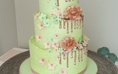 Tiered Buttercream Wedding Cake