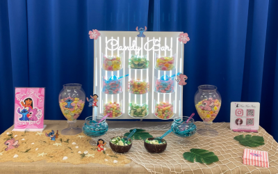 Lilo & Stitch themed LED Candy Bar Wall & Buffet