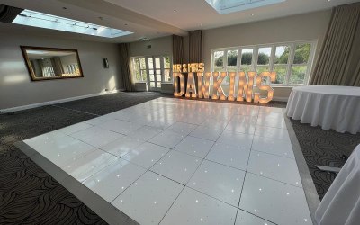 Light Up Surname With LED Dancefloor