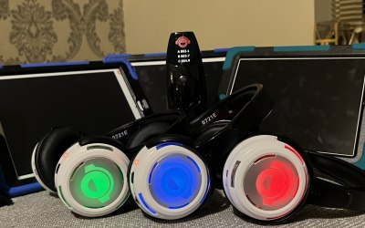 Silent disco headsets up 3  channels 