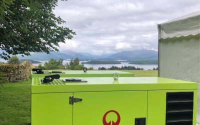 Loch Lomond wedding provided with reliable power