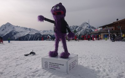 You want your brand mascot  up a mountain 