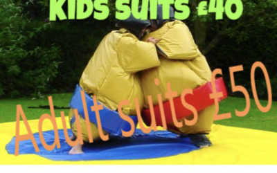 Adult and junior sumo suits 