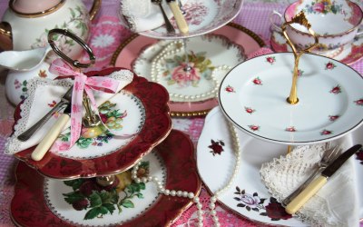 Beautiful vintage cake stands