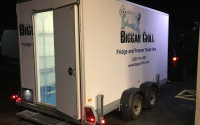 Biggar Chill ready to hire fridge trailer