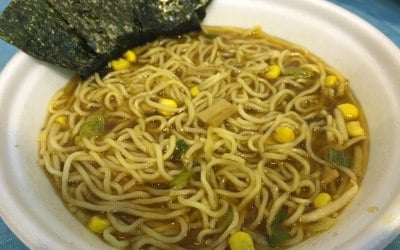 Miso Cup Ramen with seaweed
