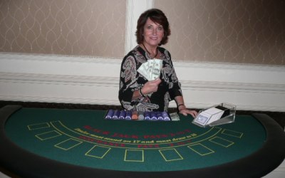 Full size blackjack tables for hire