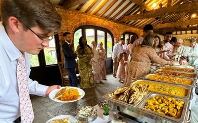 Buffet wedding catering