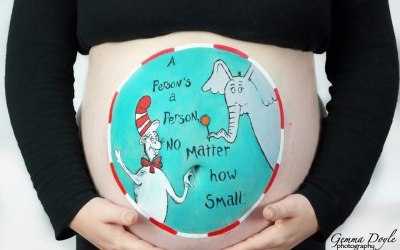Bump pregnancy belly painting 