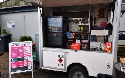 1 SIDE OF THE COFFEE TRAILER