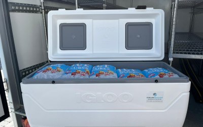 We also supply ice and cool boxes