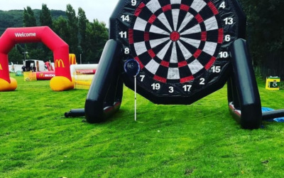 Inflatable dartboard for hire in Cumbria by www.mrbouncescrazycastles.co.uk