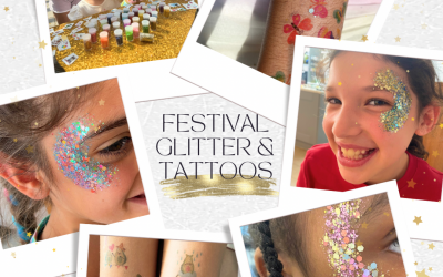 Festival glitter and tattoos 