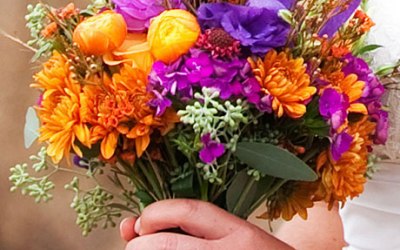 autumn bridal bouquet from £45