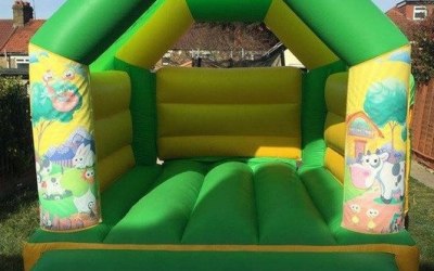 Farmyard bouncy castle