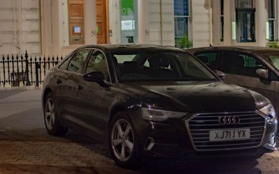 Audi A6 at Central London pick up