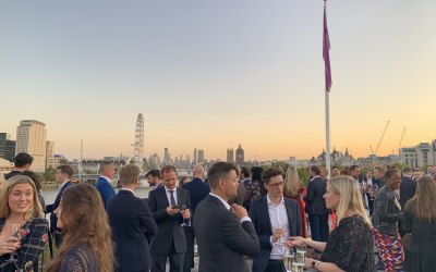 Rooftop social event for BIMA, London 