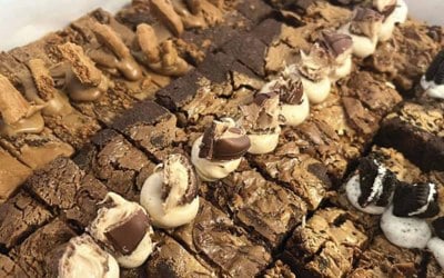 Bite sized brownies and traybake. 