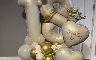 Birthday balloon arrangement 