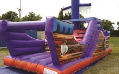 Pirate ship bouncy castle
