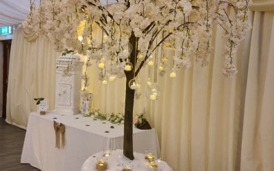 Wishing Tree with candles