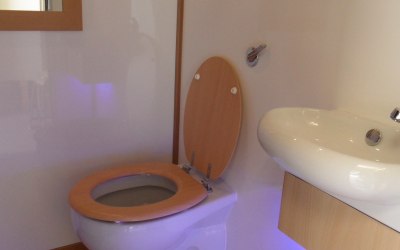 Interior of 1+1 Compact loo trailer