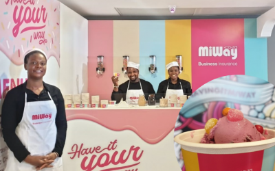 Frozen yoghurt bar hospitality for expo stand