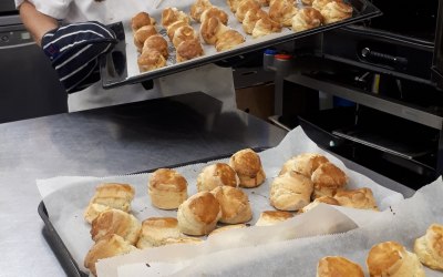 Freshly baked scones