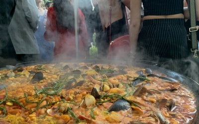 Seafood paella from an event on 22nd April 2022.